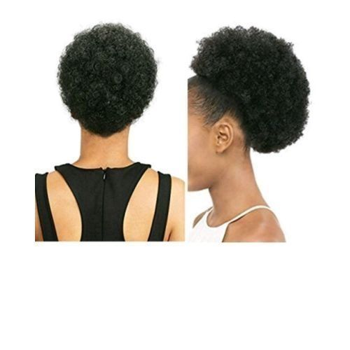 Adjustable Afro Bun For Ladies Natural /Relaxed Hair - Black