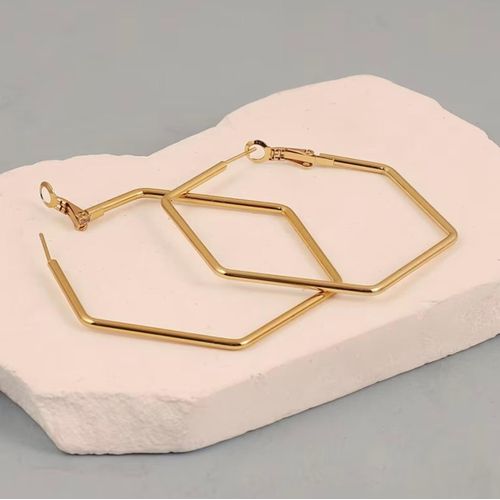 Stainless steel hoop earrings for ladies