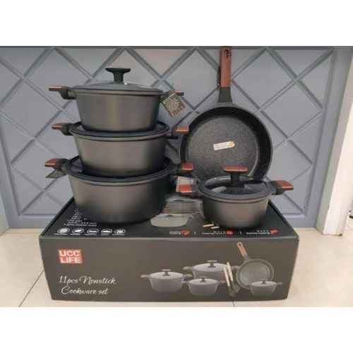 UCC LIFE 11-Piece Non-Stick Cookware Set