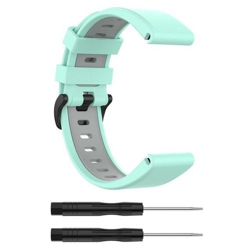 Wrist Strap For Garmin Fenix 766 Pro Solar Silicone Two-Color Band Replacement For Approach S60 S62 Wristband Rubber Bracelet