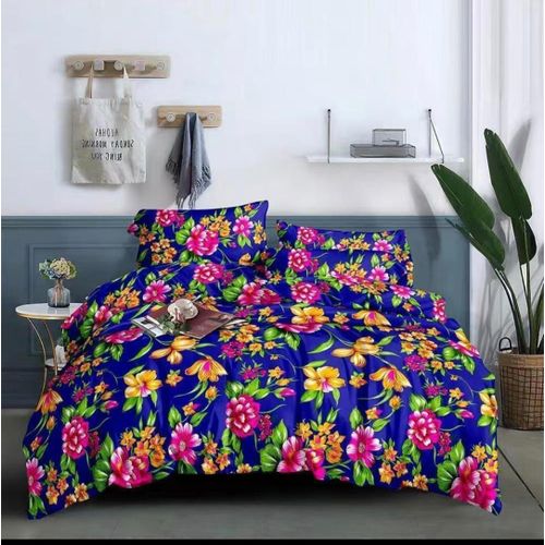 Floral Bedsheet Set with 4 Pillowcases 6by6