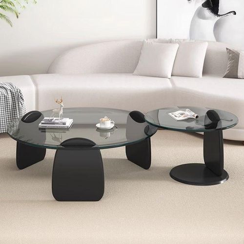 High Quality Tempered Glass/Wood Center Table