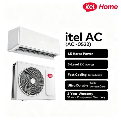 1.5HP DC Inverter Split Air Conditioner, Low Voltage Start, 145-265V Wide Range