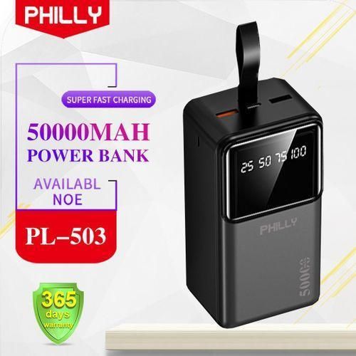 50000mA POWER BANK FAST CHARGE TYPE C INPUT BLACK