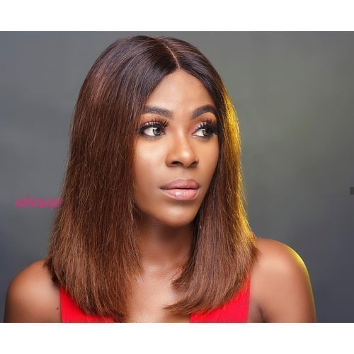 Col.4 Blunt Straight Hair Closure Wig - 12inches