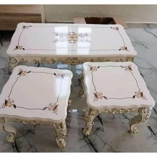 Living Room Royal Design Center Table & Side Stools