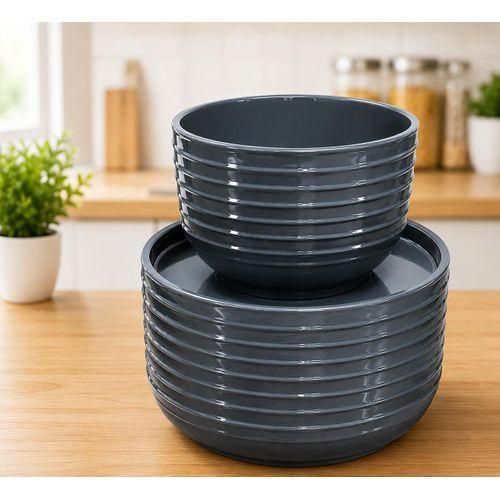 12 Pieces WHEAT STRAW Unbreakable, Microwave Safe,Soup And Flat Plates