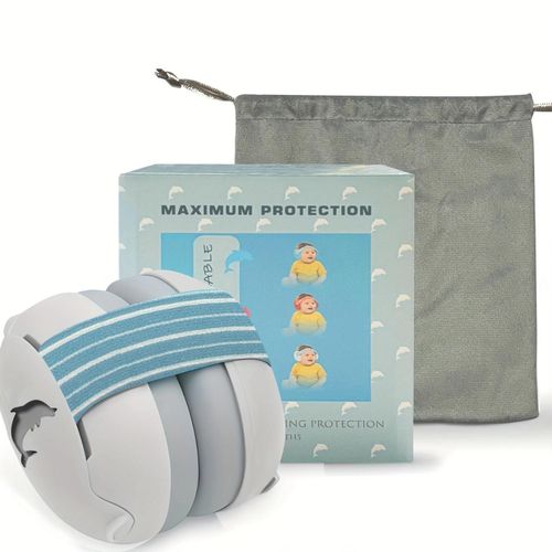 Baby Noise Cancelling Headphones, Soft Adjustable Infant Ear Muffs for Hearing Protection