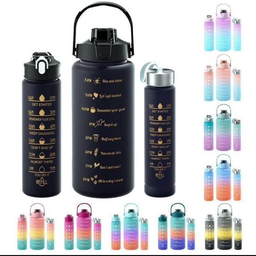 3in1 motivational water bottle