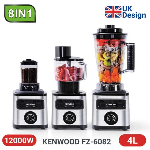 FZ-6082 8IN1 Multi-Purpose Blender 4L 12000W - UK Design - 3 Jars - Food Processor - 12 Months Warranty