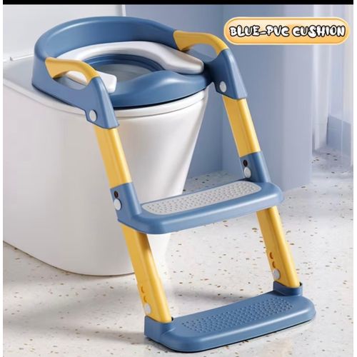 Children's Toilet Training Potty, Multi-functional Assistive Toilet Seat Ring, Step Stool Toilet for Kids, Foldable Ladder-Style Toilet Training Seat for Boys and Girls, Children's Assistive Toilet Step Stool