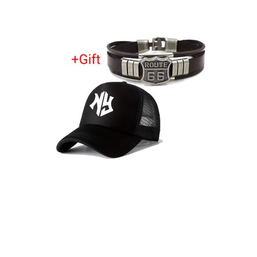 High Design Black Breathable Face Cap with Gift
