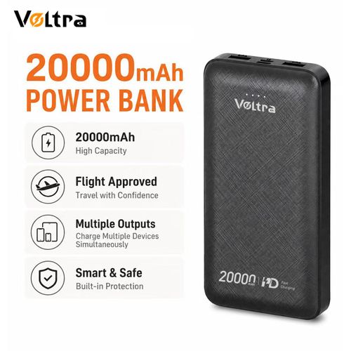 20000mAh Portable Power Bank with Dual USB Output, Fast Charging for Mobile Phone