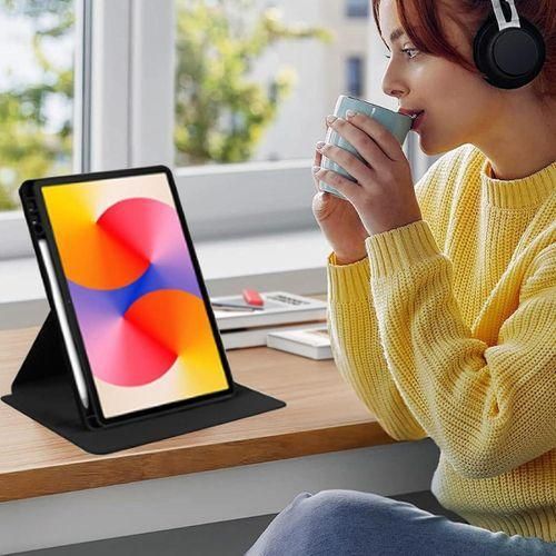 360 Degree Rotation Transparent Case for iPad 10.9-Inch 10th & 11th Generation - Black