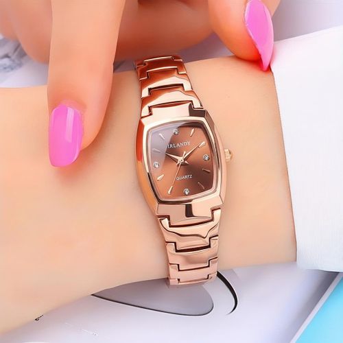 Style Women's Small Square Watch, Trendy Ladies Watch, Quartz Watch, New Diamond Engraved Women's Watch