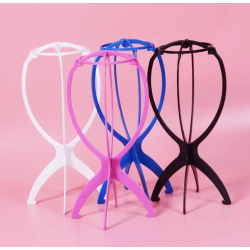Multi colour adjustable wig stand
