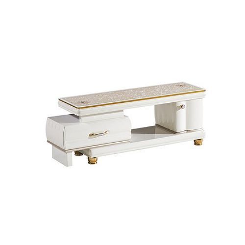 Modern TV Stand With Adjustable Drawer