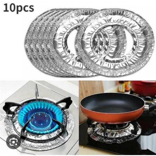 10pcs ALUMINUM FOIL GAS COOKER PROTECTOR