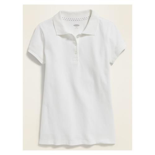 WHITE UNIFORM POLO FOR GIRLS