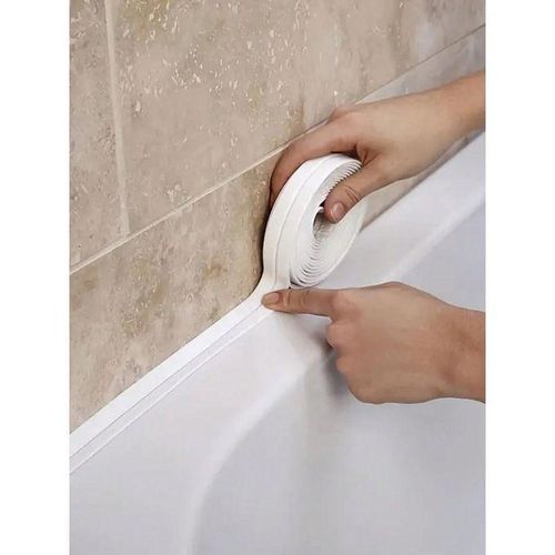 1 Roll Waterproof Pvc Sealing Tape Edge Protector, Suitable For Kitchen Countertop, Sink, Bathtub,
