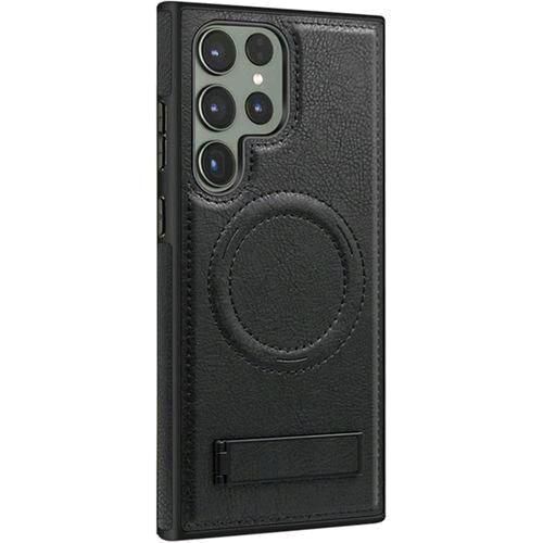 Samsung Galaxy S25 Ultra Leather Case With Stand