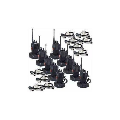 Bf Baofeng 888s Security Walkie Talkies 10pieces/ 10 Earpieces