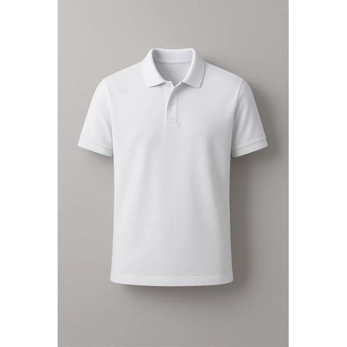 Quality Unisex Collar Neck T-shirt - White