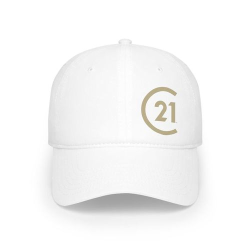 Simple Design Unisex Face Cap: White