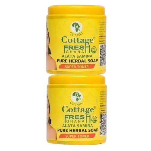 Fresh 2 Pieces Ghana Alata Samina Pure Herbal Soaps 550g - Big Sizes