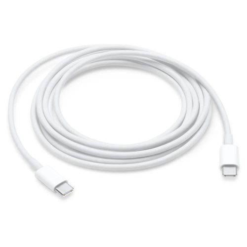 Apple USB-C Charge Cable 2M – Fast Charging & Data Sync Cable for MacBook, iPad Pro, iPad Air, iPhone 15 Series & USB-C Devices (White)