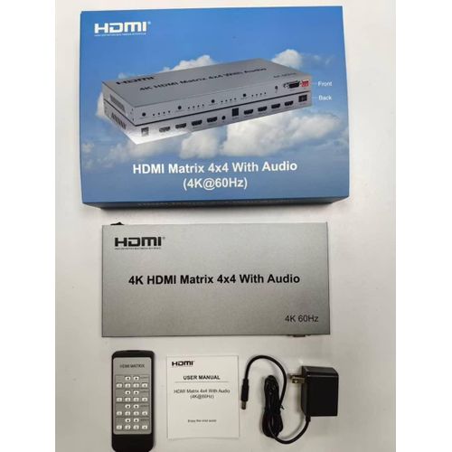 HDMI MATRIX 4×4 WITH AUDIO