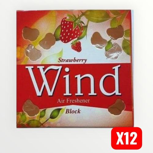 Air Freshener Block Strawberry Fragrance 65g x 12 Packs