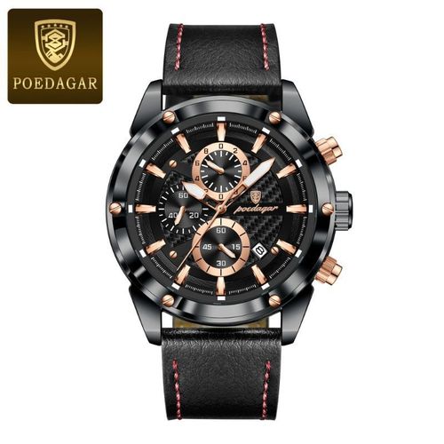 Super Quality Sophisticated Chronograph Black Designer Wristwatch For Men