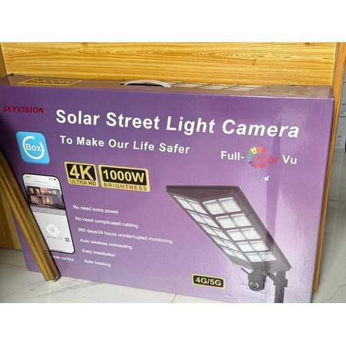 UBox 1000watt Solar Street light With Ptz Camera 4k