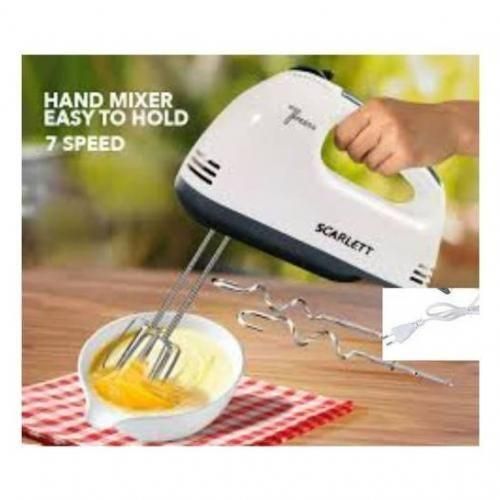 Scarlett 7 Speed Electric Hand Mixer Whisk Egg Cake Baking