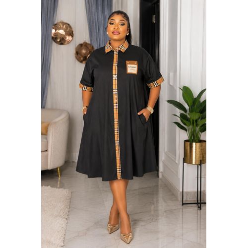 Elegant luxury shirt dress