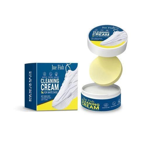 WhiteGuard Shoe Cleaning Cream Kit-White Shoe Cleaner with Sponge – (Stain & Yellow Remover)