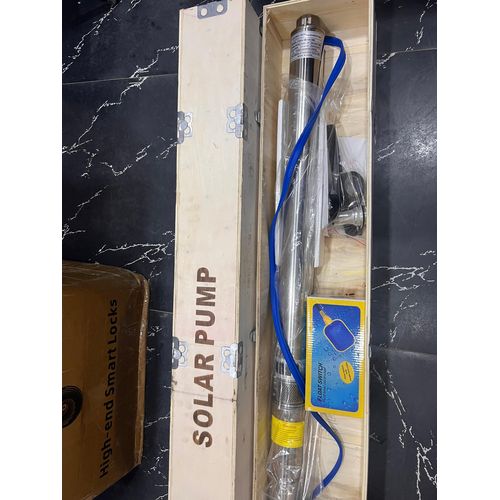 2HP DC ASSURED TECH solar submersible water pump 180m depth with control box and floating switch