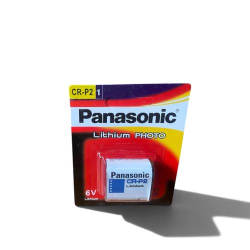 Panasonic CR-P2 6V Lithium Battery – High-Power Photo Battery for Film Cameras, Point & Shoot Cameras, and Electronic Devices
