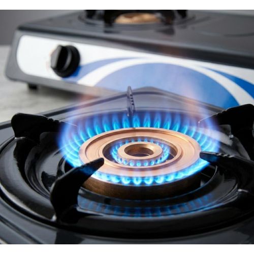 Heavy-Gauge Steel Body High-Efficiency Double-Burner Gas Cooker
