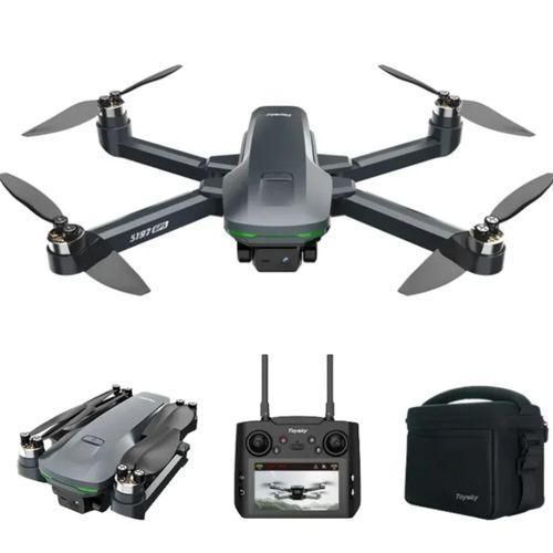 S197 GPS Drone1 4K Professional HD 4K Dual Camera Lens With 2 Big Batteries & Screen Remote 5G WIFI 500m -1km 360°Obstacle Avoidance Brushless Foldable Quadcopter