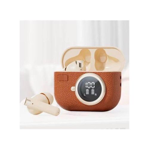 M88 SuperNova V5.5 in Ear Retro Camera Style Wireless Earphone - Earbuds LED Battery Display Earphones with Hi-Res Audio and Al Noise Reduction Technology