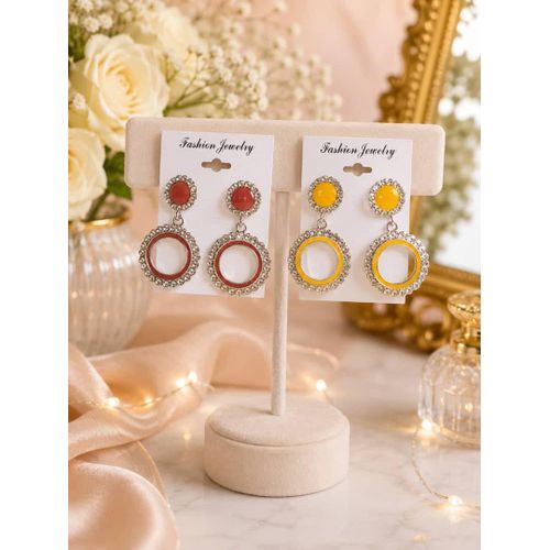 Radiance Circle Drop Earrings