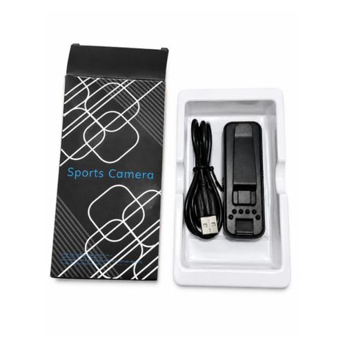 Professional Mini HD Sports Body Camera Clip-On Portable Video Recorder With USB Charging Cable-Black