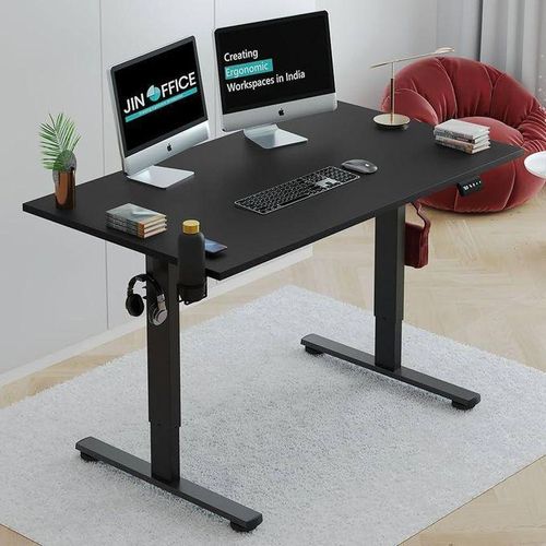 Modern Adjustable Height Electric Standing Desk(1.4mtr) Black