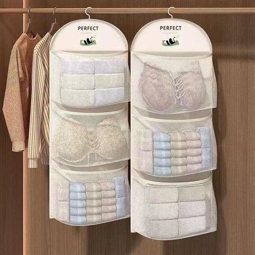 3 Layer Storage Net Dormitory Wardrobe, Intimates Hanging Mesh Bag, Multi-Layer Organization