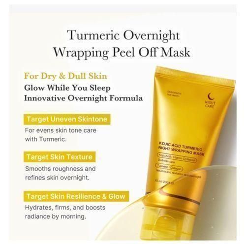 Medicube Kojic Acid Turmeric Night Wrapping Mask – Brightens & Defends Against Skin Stress