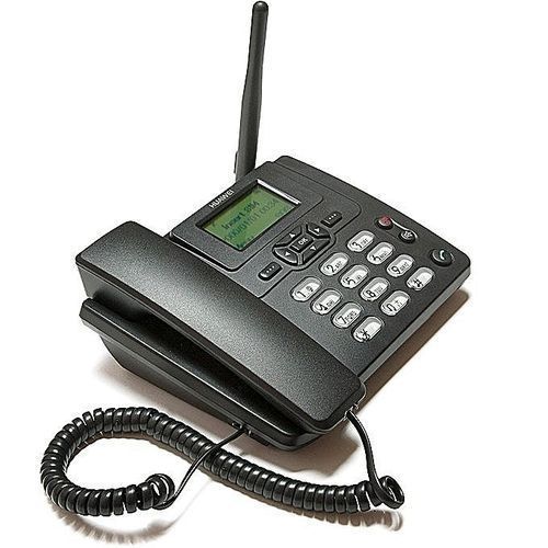 GSM SIM Card Land-Line Table Phone With FM.3125 Black