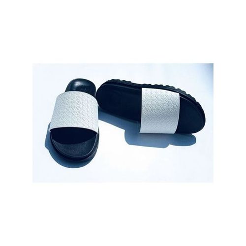 Mens Casual Cover Pam Slippers - White