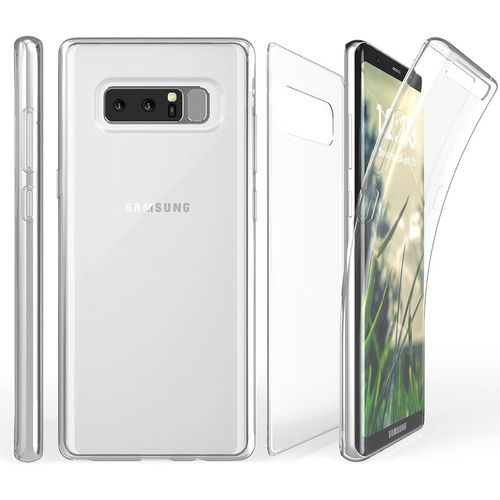 Galaxy Note 8 360 Transparent Shockproof TPU Front And Back Case